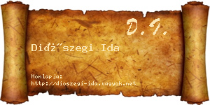 Diószegi Ida névjegykártya